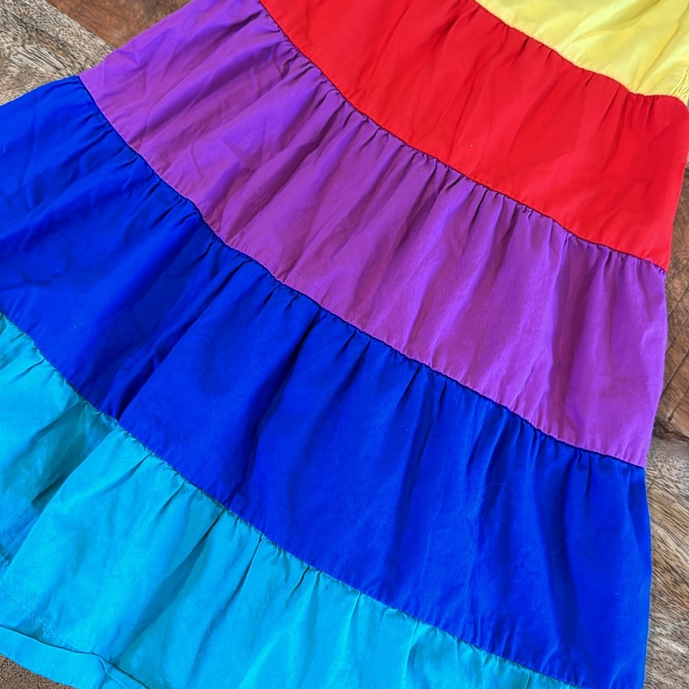 Hanna Andersson Rainbow Dress Size 5 - Picture 2 of 6